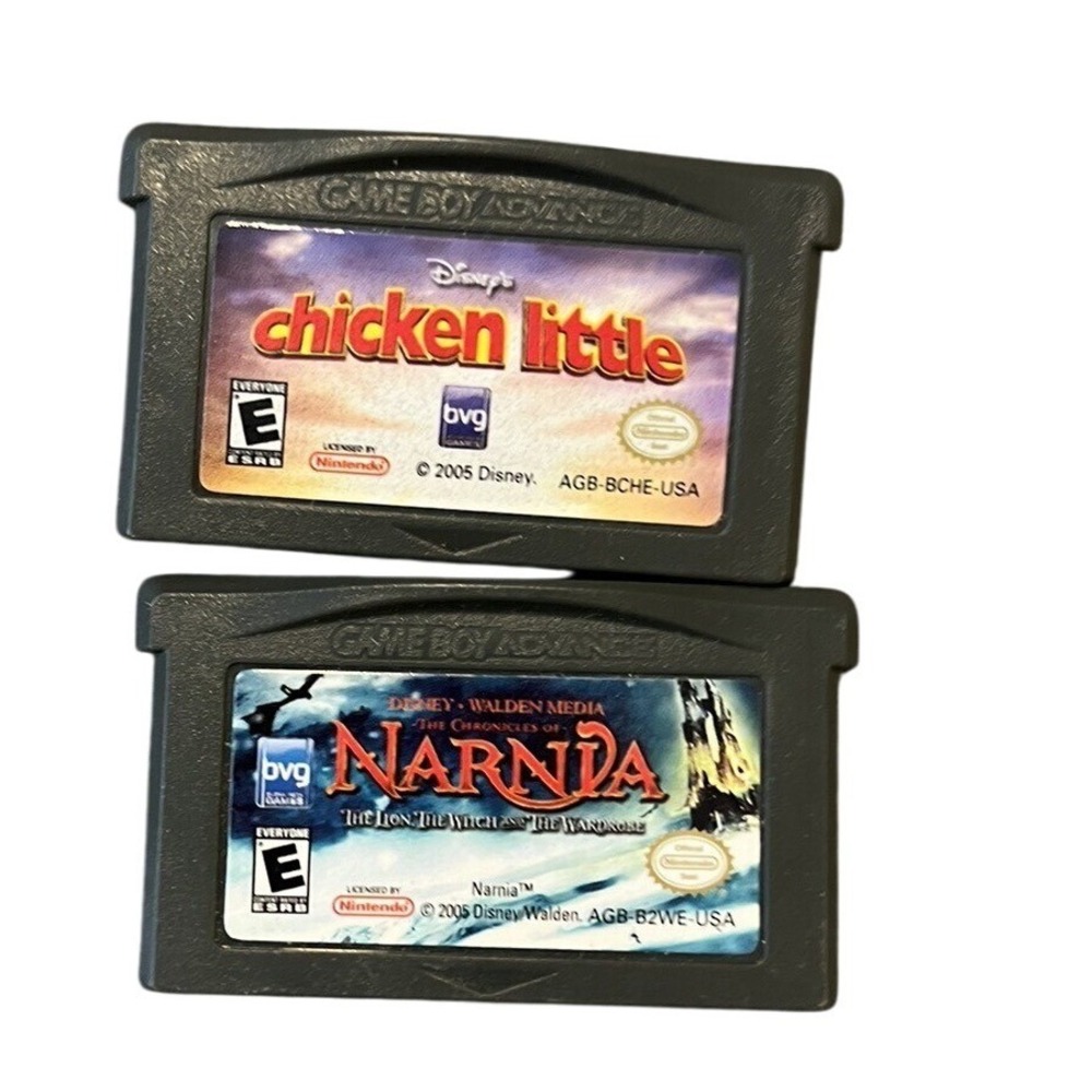 Chronicles Of Narnia & Chicken Little Nintendo Game Boy Advance‎ GBA Lot & Extra